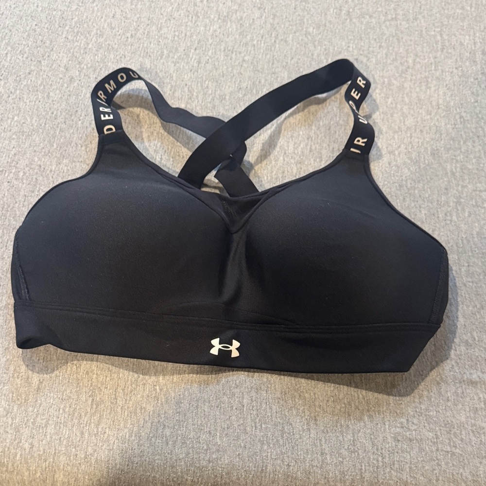 Under Armour Black Crossback Sports Bra